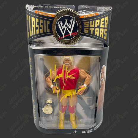 Hulk Hogan signed WWE Jakks Classic Superstars Action Figure -Winged Eagle (w/ Beckett)