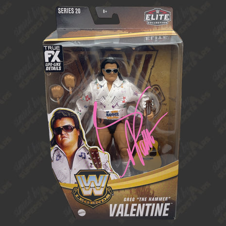 Greg Valentine signed WWE Elite Series 20 Action Figure