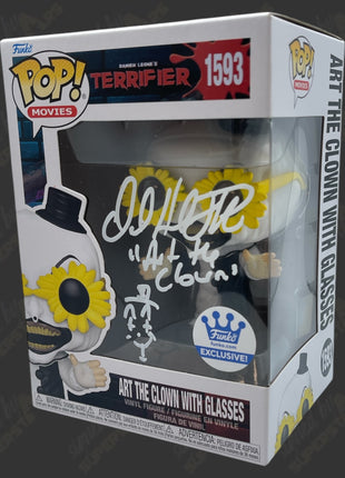 David Howard Thornton signed Art the Clown with Glasses Terrifier Funko POP Figure #1593