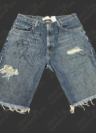 Raven signed Ring Worn Jean Shorts