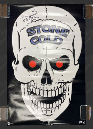 Auction: Stone Cold Steve Austin signed 34x22 Wall Poster (w/ Beckett)