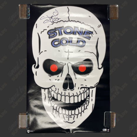 Auction: Stone Cold Steve Austin signed 34x22 Wall Poster (w/ Beckett)