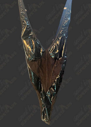Auction:  Francine ring worn leather bikini