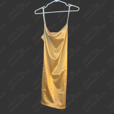 Auction:  Francine ring worn Gold Dress