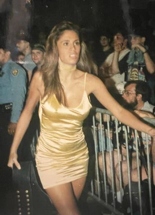 Auction:  Francine ring worn Gold Dress