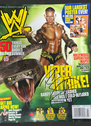 Auction:  Randy Orton signed WWE Magazine July 2010