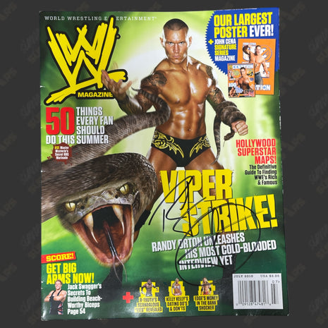 Auction:  Randy Orton signed WWE Magazine July 2010