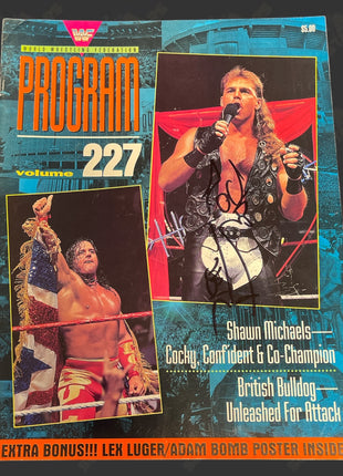 Auction:  Shawn Michaels signed WWF Program Volume 227