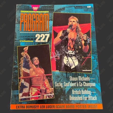 Auction:  Shawn Michaels signed WWF Program Volume 227