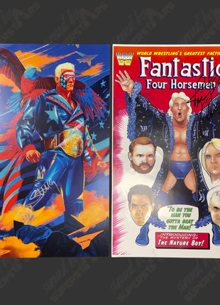 Auction:  Sting & Ric Flair signed 11x17 Photos Package