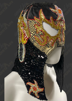 Penta signed & Ring Worn Mask (Gold/Red/Black)