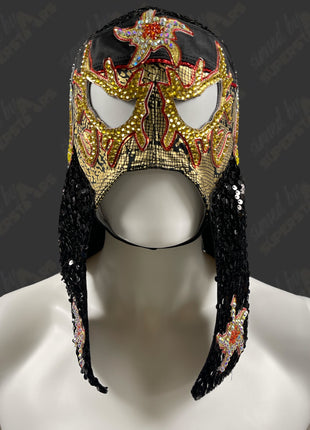Penta signed & Ring Worn Mask (Gold/Red/Black)