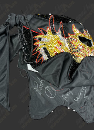 Penta signed & Ring Worn Mask (Gold/Red/Black)