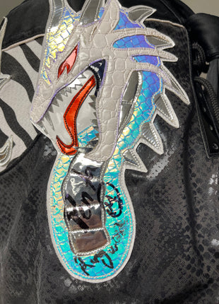 Penta signed & Ring Worn Mask (White Dragon)