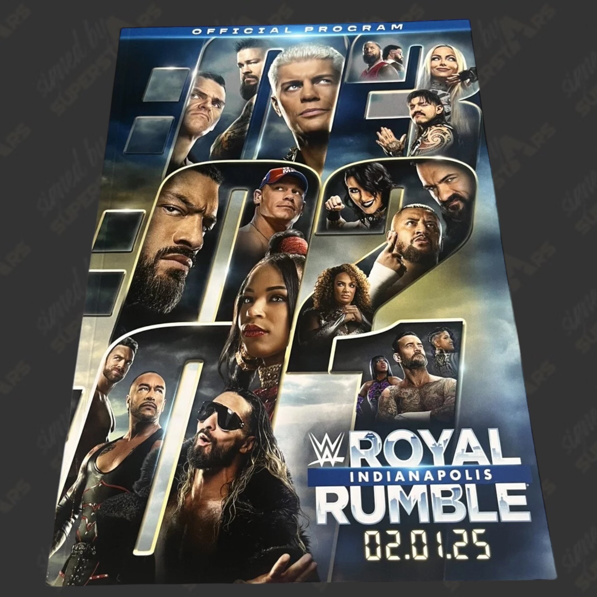 Royal Rumble Program Book WWE Royal Rumble 2025 Event Program (Un-signed) – Signed By Superstars