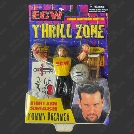 Auction:  Signed Tommy Dreamer ECW Thrill Zone Action Figure