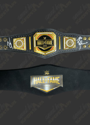 Nikki Bella & Brie Bella dual signed WWE Hall of Fame 2020 Mini Belt