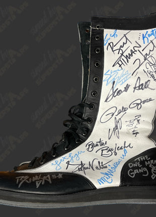 Multi-signed Arn Anderson Wrestling Boot (25 signatures!)