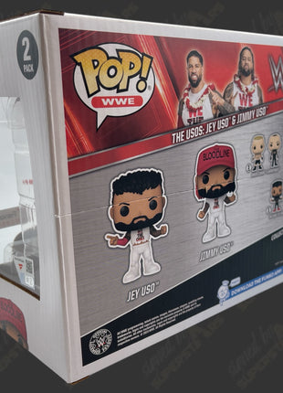 Jey Uso & Jimmy Uso dual signed WWE Funko POP Figure 2pack (Minor Damage)