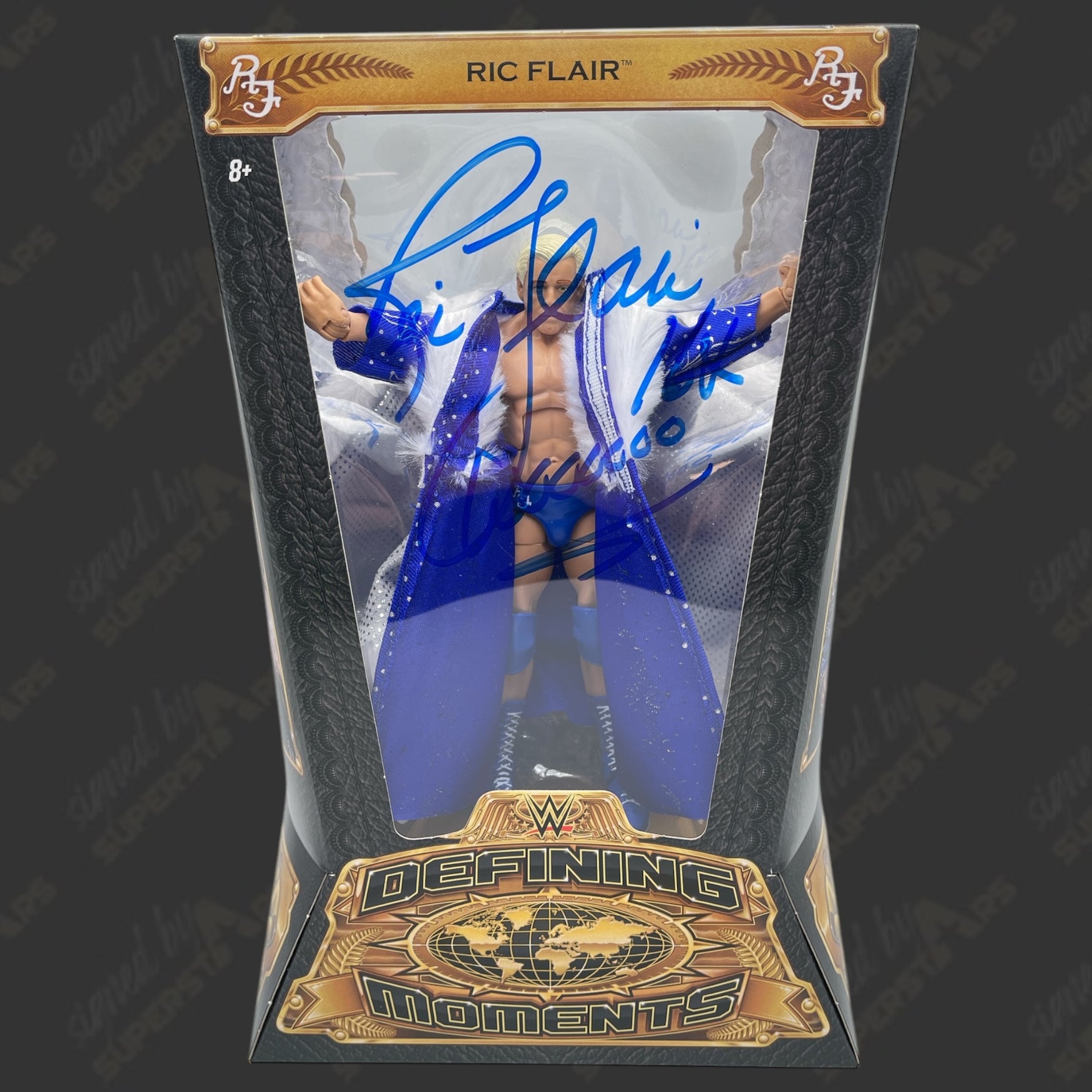 Ric Flair signed WWE Defining Moments Action Figure (w/ Beckett + Prot ...