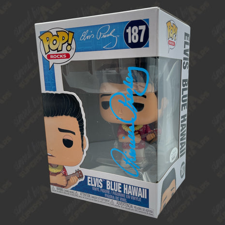 Priscilla Presley signed Elvis Presley Funko POP Figure #187 (w/ JSA)