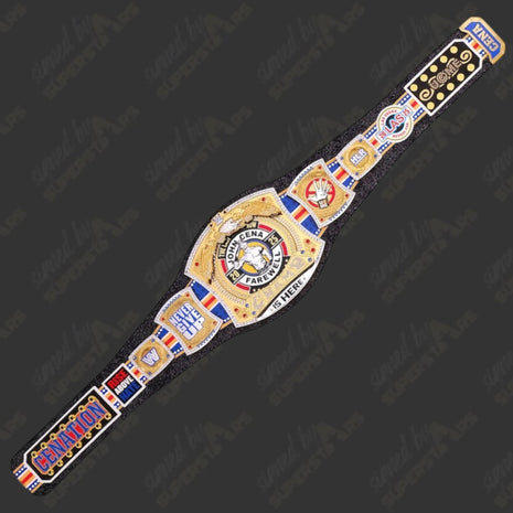John Cena signed Farewell Tour 2025 WrestleMania 41 Las Vegas Spinner Championship Replica Belt (w/ Beckett)