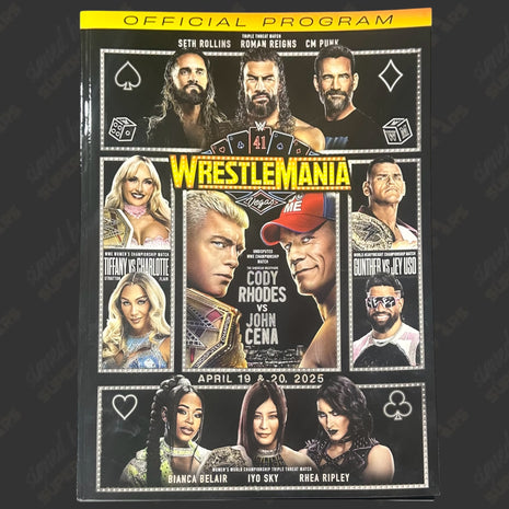 WWE WrestleMania 41 & Hall of Fame Event Program (Un-signed)