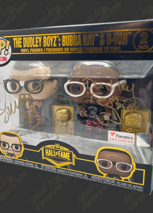 Dudley Boys - Bubba & D-Von dual signed WWE Funko POP Figure (w/ Beckett + Protector)