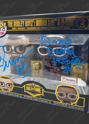 Dudley Boys - Bubba & D-Von dual signed WWE Funko POP Figure (w/ Beckett + Protector)