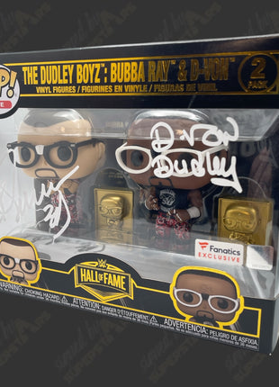 Dudley Boys - Bubba & D-Von dual signed WWE Funko POP Figure (w/ Beckett + Protector)