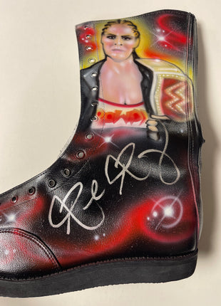 Ronda Rousey signed Custom Painted Wrestling Boot (w/ Beckett)