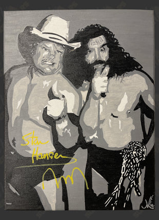 Stan Hansen signed 12x16 Hand Painted Canvas Art
