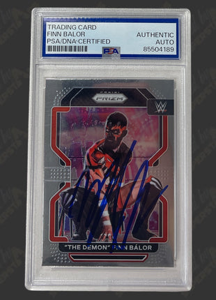 Finn Balor signed 2022 Panini Prizm WWE Trading Card (w/ PSA)