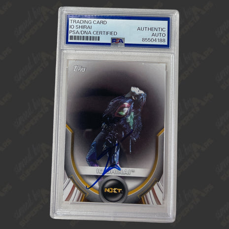 Io Shirai signed 2020 Topps WWE NXT Trading Card (w/ PSA)