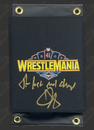 John Cena signed WWE WrestleMania 41 Turnbuckle Pad + The Last Real Champ Inscription (w/ Beckett)