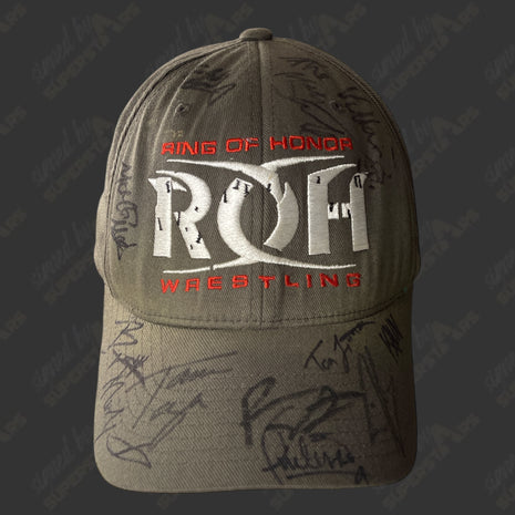 Multi-signed Ring of Honor Wrestling Hat (Worn)
