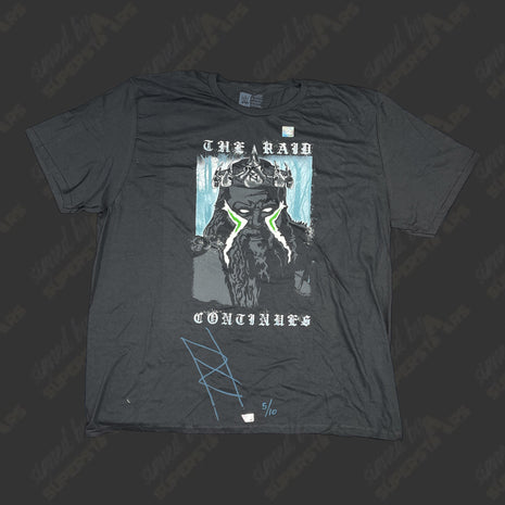 War Raiders Ivar signed WWE Authentic T-Shirt ~ Size: 3XL (w/ Fanatics)