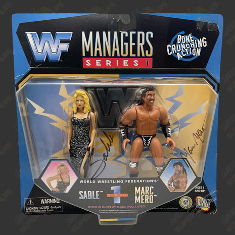 Sable & Marc Mero dual signed WWF Jakks Managers Series 1 Action Figure