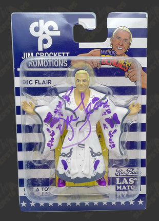 Ric Flair signed Major Bendies Last Match Action Figure