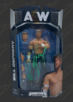 Will Ospreay signed AEW Unmatched Series 11 #85 Action Figure