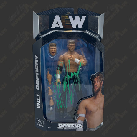 Will Ospreay signed AEW Unmatched Series 11 #85 Action Figure