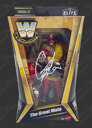 Great Muta signed WWE Elite Series 27 Action Figure (w/ Protector)