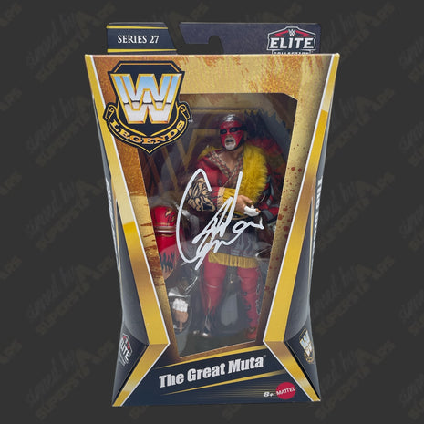 Great Muta signed WWE Elite Series 27 Action Figure (w/ Protector)