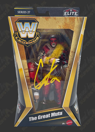 Great Muta signed WWE Elite Series 27 Action Figure (w/ Protector)