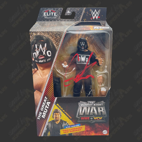 Figurine articulée WWE Elite Monday Night War signée Great Muta (avec protecteur)