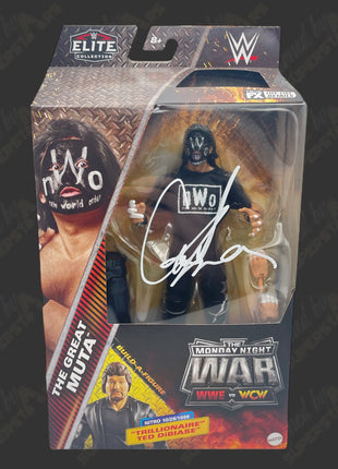 Great Muta signed WWE Elite Monday Night War Action Figure (w/ Protector)
