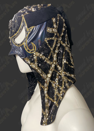 Penta signed & Ring Worn Mask (Gold/Black Skulls)