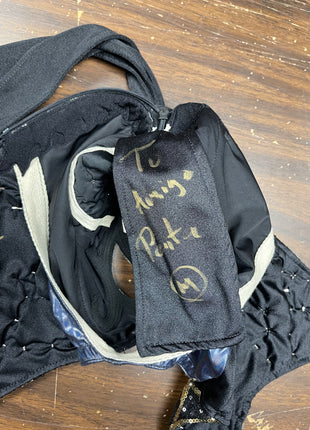 Penta signed & Ring Worn Mask (Gold/Black Skulls)