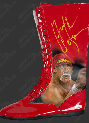 Hulk Hogan signed Custom Painted Wrestling Boot (w/ JSA)