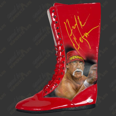 Hulk Hogan signed Custom Painted Wrestling Boot (w/ JSA)